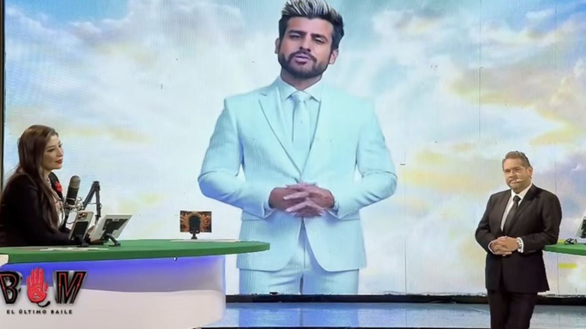 Captura del programa Buenos Muchachos, cuando recrearon al presentador Efraín Ruales con IA