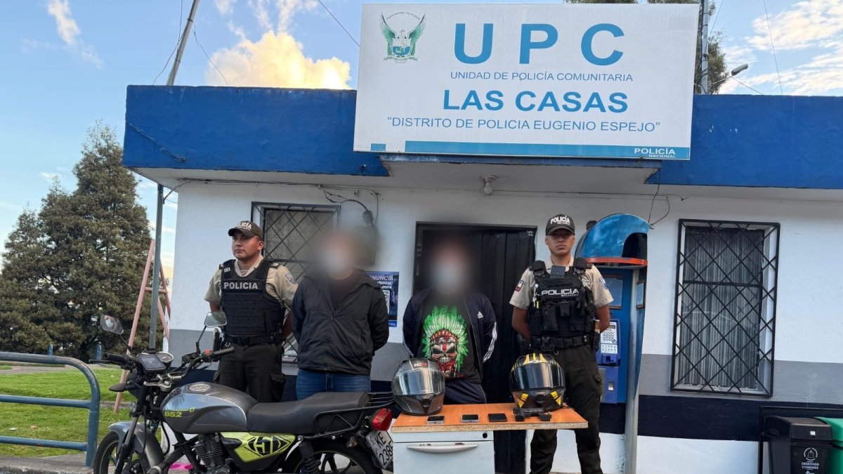 Los sospechosos fueron aprehendidos y llevados a una Unidad Judicial de Flagrancia.