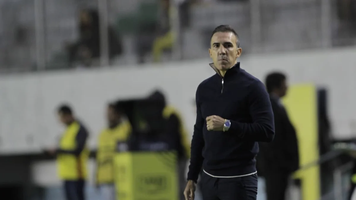 Vicente Sánchez, DT de Emelec.