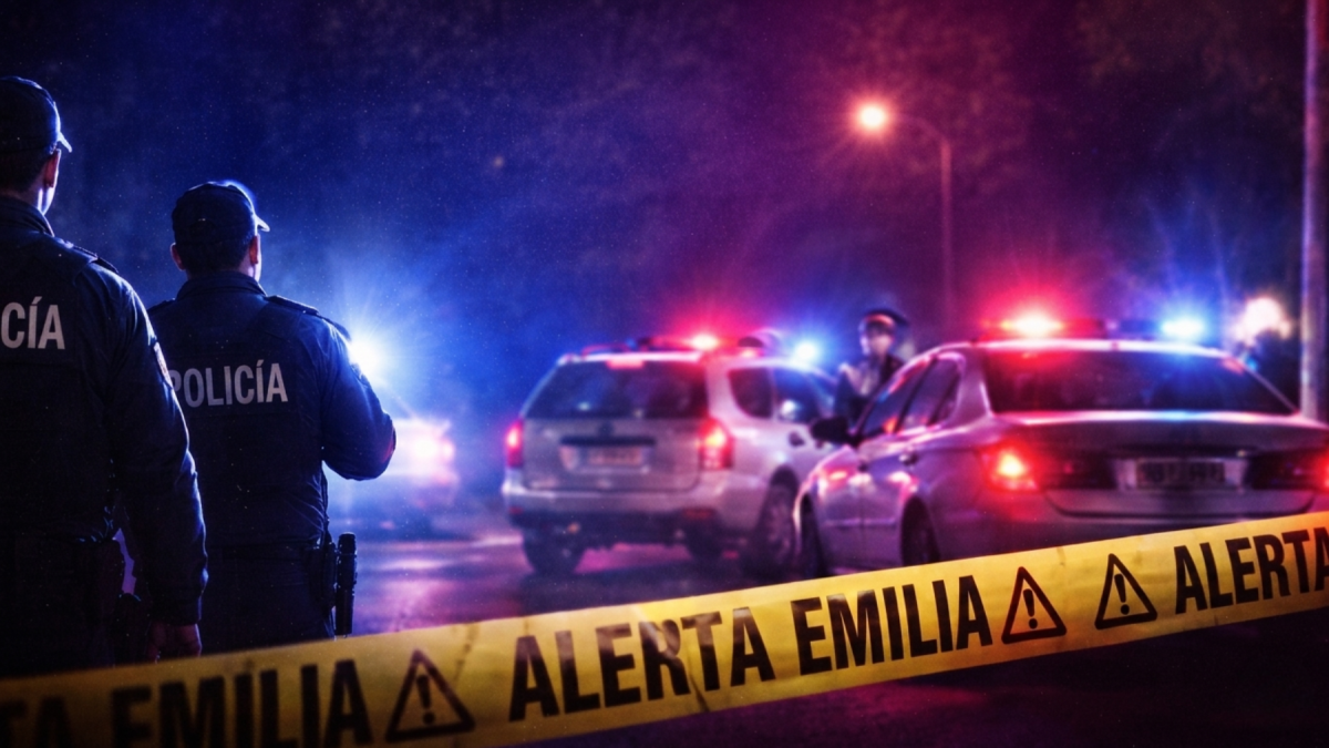 Recreación mediante IA de un operativo de Alerta Emilia.