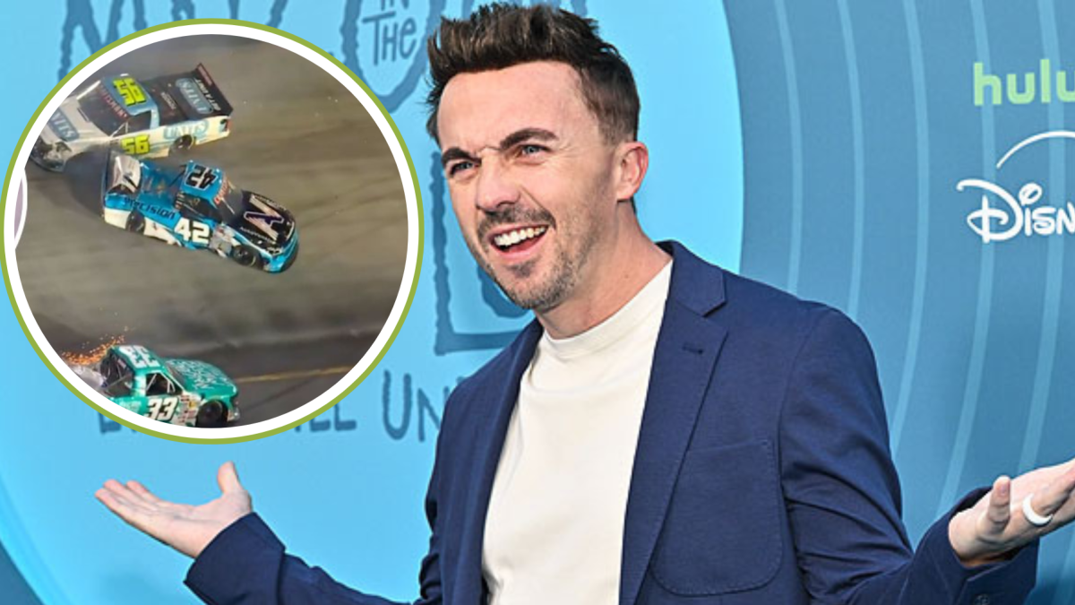 Frankie Muniz, conocido por su papel en Malcolm in the Middle, salió ileso tras un choque de camiones durante una carrera de la NASCAR.