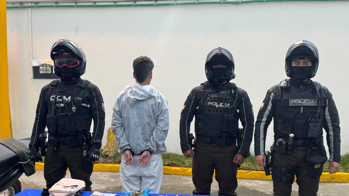 El sospechoso fue llevado a la Unidad de Flagrancia para iniciar el proceso judicial en su contra.