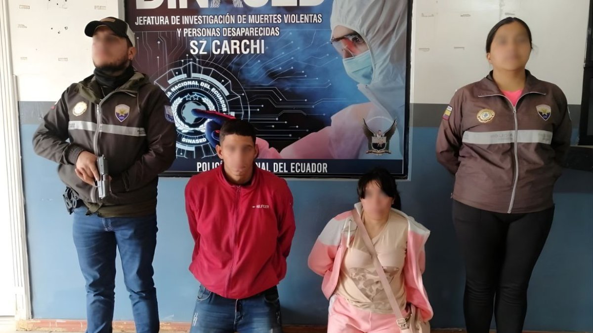 La madre de la víctima y su pareja fueron detenidos en Carchi.