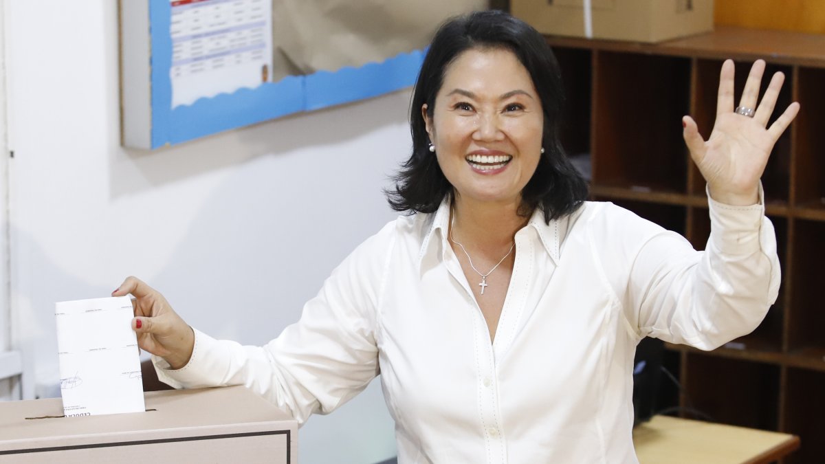 Keiko Fujimori, candidata a la Presidencia de Perú por el partido Fuerza Popular.