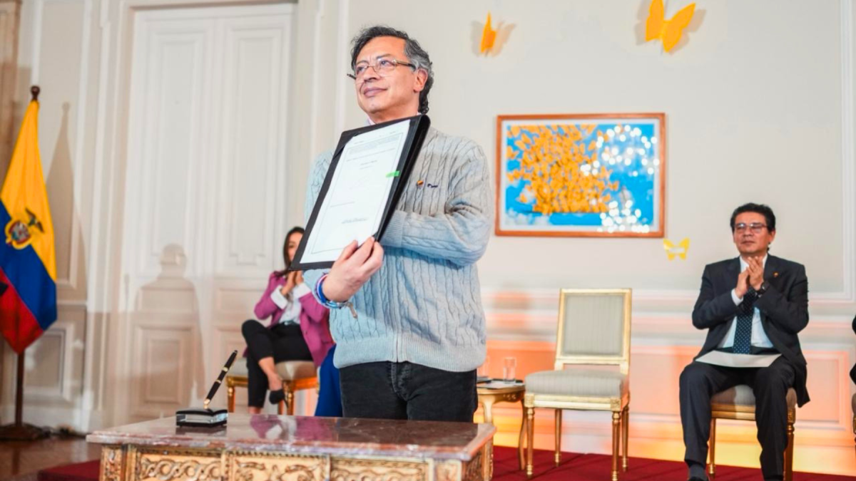 Gustavo Petro, presidente de Colombia, en una foto compartida por él mismo en marzo pasado.