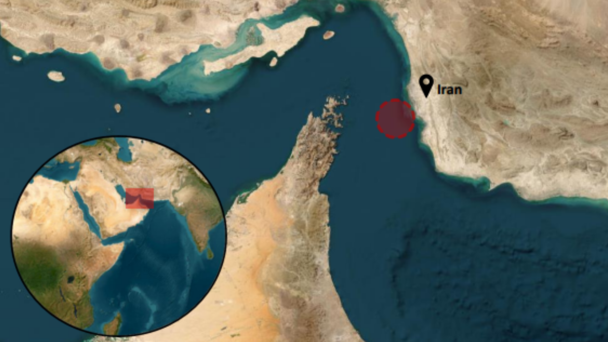Área donde se registraron incidentes recientes con embarcaciones comerciales.