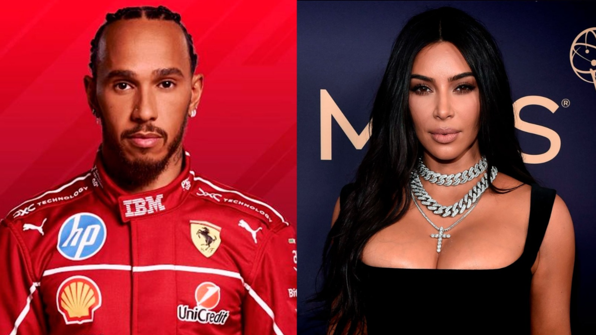 Kim Kardashian y Lewis Hamilton comparten momento íntimo en la playa.