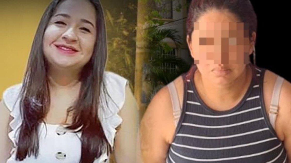 Andreína (d) junto a su amiga desaparecida, Jennifer Banguera.