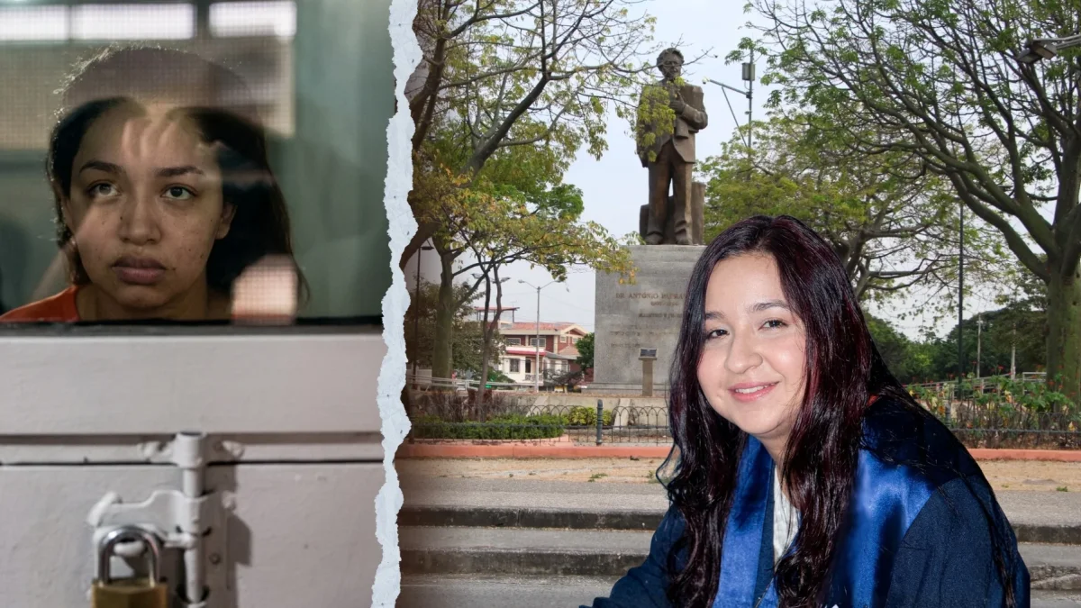 En este redondel, en Sauces 9, fue hallado el cuerpo de Jennifer. Esta foto fue tomada cuando se reportó el hallazgo de un cuerpo en una maleta.