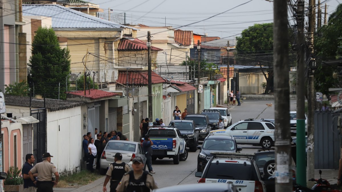 El suceso se produjo en una de las calles de la ciudadela Samanes.