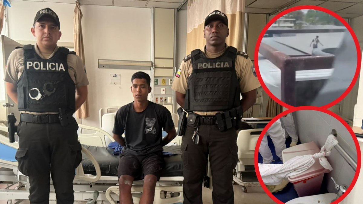 Los antecedentes penales de 'Spiderman', que intentó burlar a la Policía en un hospital de Guayaquil