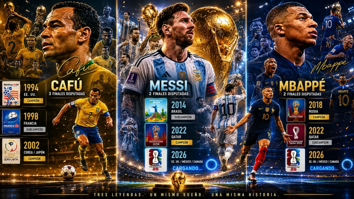 Este es el único futbolista con tres finales del Mundial: Messi y Mbappé van por esa marca
