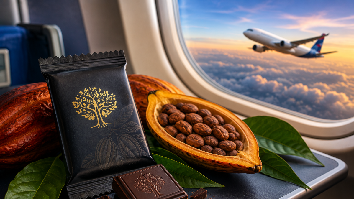 Chocolate ecuatoriano llegará a millones de pasajeros en vuelos internacionales
