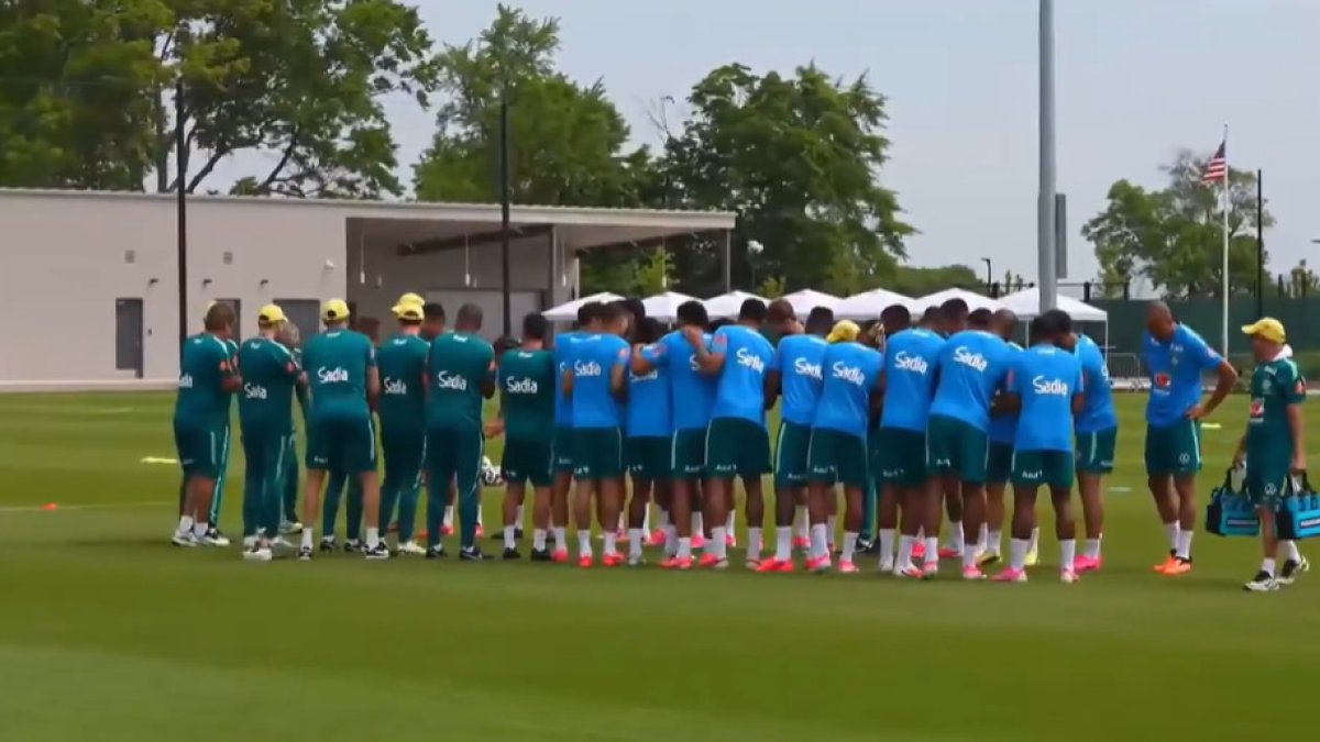 Un festejo especial: el divertido “pasillito” de los jugador
