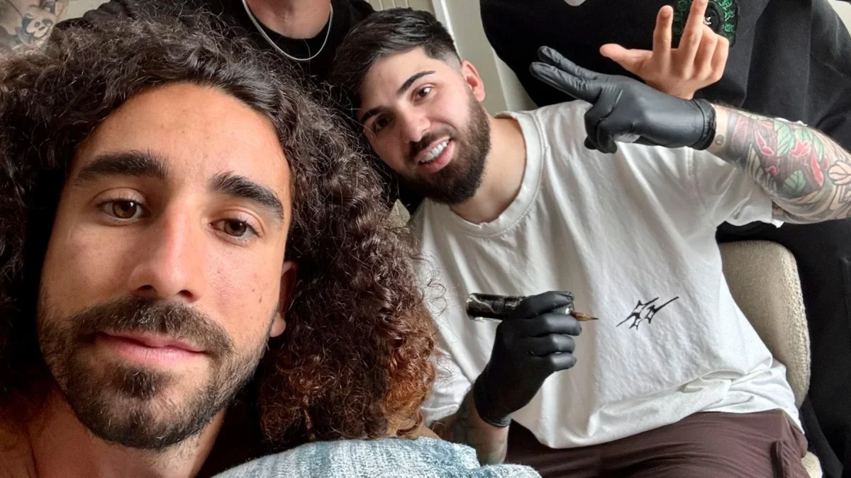 Marc Cucurella cumple su promesa y se tatúa el rostro de Luis de la Fuente tras el Mundial 2026