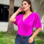 “Me voy con nostalgia”, dijo la presentadora.