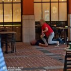 Las cámaras de seguridad registraron el hecho sangriento.