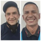 Los delincuentes sonrieron diente ante la cámara.