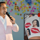 Larry Vite recibió unos calzoncillos personalizados como regalo de cumpleaños.