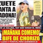 Portada de EXTRA del 9 de junio del 2009 con Maradona en la polémica.