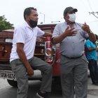 Los familiares retiraron el cadáver de la morgue policial, al suroeste de Guayaquil, la mañana de este martes.