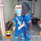 La imagen del 2020, Roberto Ordóñez y Sebastián Rodríguez en monigotes.