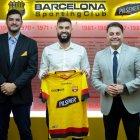 Carlos Garcés delantero ecuatoriano que hizo 9 goles con Delfín 2020.