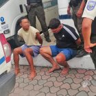 Los sospechosos fueron llevados al Cuartel Modelo, una vez que fueron sacados dle río.