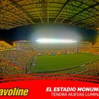 Las luminarias de la discordia son las que estaban en el estadio Monumental.