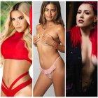 Mafer Vargas, Evelyn Villegas y Belen la ´Roja´Alvarado.