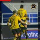 Matías Oyola y el gol de la victoria en Manta.