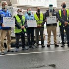 Una delegación de la ONU recibió el cargamento de AstraZeneca.