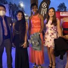 Jessy Caicedo (c) contó con el respaldo del entrenador Francisco Ramírez y de sus compañeras de Ñañas.