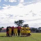 Una oración en Santa Cruz en la previa del entrenamientos de Barcelona.
