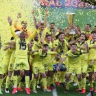 Pervis Estupiñan campeón de la Europa League con el Villarreal