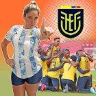 Mariapaz Maldonado se compró la camiseta de Argentina para el partido ante Ecuador.