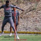 Michael Carcelén del Barcelona, listo para el partido ante Independiente.