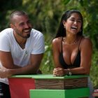 Dina Muñoz y José Luis en una de las competencias.