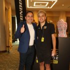 Mario Sabato, la famosa voz del ciclismo de la cadena ESPN estuvo en Ecuador junto a su hijo Rodrigo.