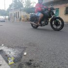 En este lugar quedó tendido el cuerpo de la víctima.