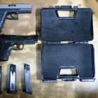 Las armas incautadas a los sospechosos