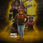 Wendy Villón vestida de amarilla quiere conquistar su cuarto título de campeona.