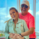 Miguel Cedeño es acompañado por su compañera de trabajo, Silvana Torres.