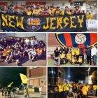 La hinchada de la Sur Oscura de Nueva Jersey.