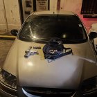 Entre las evidencias, además del arma, está el vehículo, el cual portaba una placa que no le correspondía.