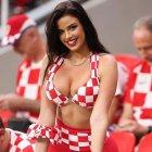 La croata Ivana Knoll se encuentra en Catar apoyando a su país.