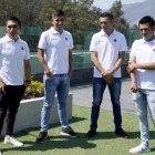 Byron Guamá (i), Pablo Caicedo, Carlos Gálviz y Santiago Montenegro (d) tienen como meta dar pelea en la Vuelta a Costa Rica.