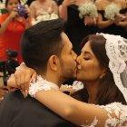 Con un beso Dayanara y Jonathan sellaron su enlace, entre el aplauso de los asistentes.