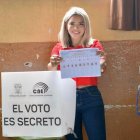 La aspirante a la Alcaldía del cantón guayasense obtuvo el 41,76 % de los votos.