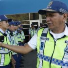 Figura. El general Luis Lalama y personal de la ATM.